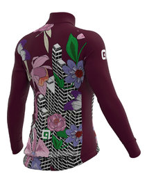 ALÉ Langarm Fahrradtrikot für den Winter - PR-R CITY LADY WNT - bordeaux