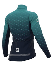 ALÉ Langarm Fahrradtrikot für den Winter - PR-R STARS LADY WNT - Hellblau/Blau
