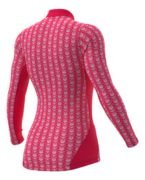 ALÉ Langarm Fahrrad-Shirt - INTIMO CUBES LADY - Rosa