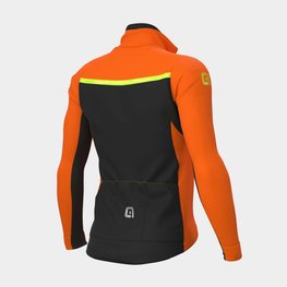 ALÉ Fahrrad-Regenjacke - KLIMATIK K-TORNADO - Orange/Schwarz