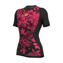 ALÉ Kurzarm Fahrrad-Shirt - SARTANA LADY  - Rosa/Schwarz