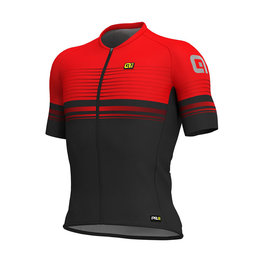 ALÉ Kurzarm Fahrradtrikot - SLIDE - Rot/Schwarz