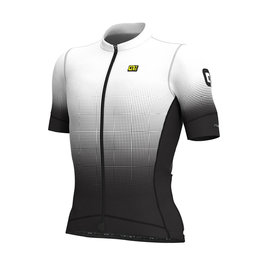 ALÉ Kurzarm Fahrradtrikot - DOTS - Weiß/Schwarz