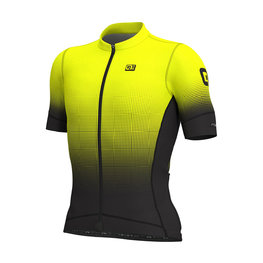 ALÉ Kurzarm Fahrradtrikot - DOTS - Schwarz/Gelb