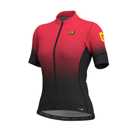 ALÉ Kurzarm Fahrradtrikot - DOTS LADY - Rosa/Schwarz