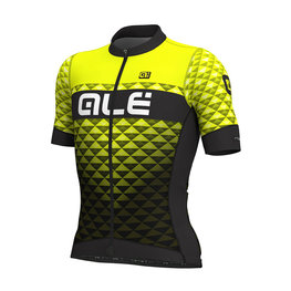ALÉ Kurzarm Fahrradtrikot - HEXA - Schwarz/Gelb