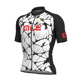 ALÉ Kurzarm Fahrradtrikot - CRACLE - Schwarz/Weiß