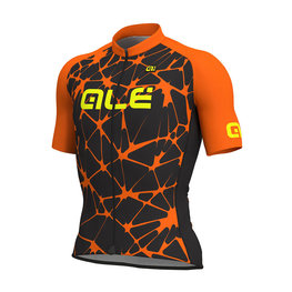 ALÉ Kurzarm Fahrradtrikot - CRACLE - Orange/Schwarz