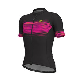 ALÉ Kurzarm Fahrradtrikot - START - Schwarz/Rosa