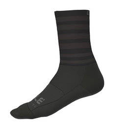ALÉ Klassische Fahrradsocken - SPEED FONDO  - Schwarz/Grau
