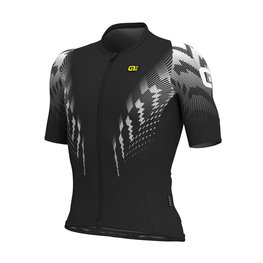 ALÉ Kurzarm Fahrradtrikot - PRO RACE - Schwarz/Weiß