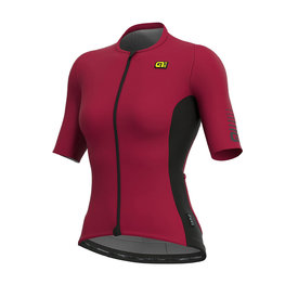 ALÉ Kurzarm Fahrradtrikot - RACE LADY - bordeaux