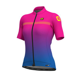 ALÉ Kurzarm Fahrradtrikot - FADE LADY - Blau/Rosa