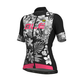 ALÉ Kurzarm Fahrradtrikot - SARTANA LADY - Weiß/Schwarz