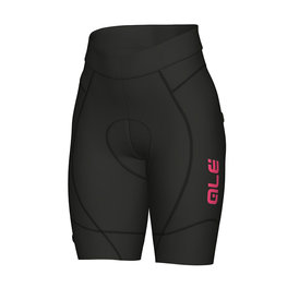 ALÉ Fahrradshorts ohne Träger - AGONISTA 2 LADY - Schwarz/Rosa
