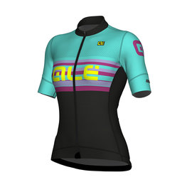 ALÉ Kurzarm Fahrradtrikot - SUMMER LADY - Schwarz/Blau