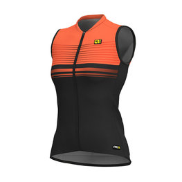 ALÉ Ärmelloses Fahrradtrikot - SLIDE LADY  - Schwarz/Orange