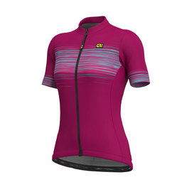 ALÉ Kurzarm Fahrradtrikot - START LADY  - Rosa/Blau