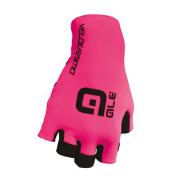 ALÉ Fingerlose Fahrradhandschuhe - VELOCISSIMO  - Schwarz/Rosa