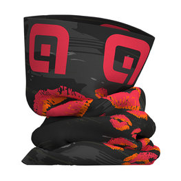 ALÉ Fahrrad-Nackenwärmer - ROMANTIC  - Rot/Schwarz