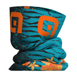 ALÉ Fahrrad-Nackenwärmer - SAVANA  - Orange/Blau