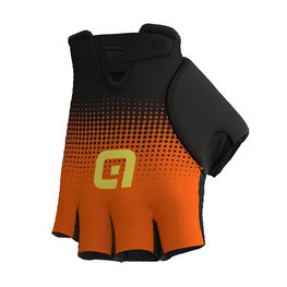 ALÉ Fingerlose Fahrradhandschuhe - DOTS  - Schwarz/Orange