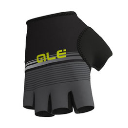 ALÉ Fingerlose Fahrradhandschuhe - CLASSICHE DEL NORD - Schwarz/Grau