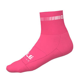 ALÉ Klassische Fahrradsocken - LOGO Q-SKIN  - Rosa