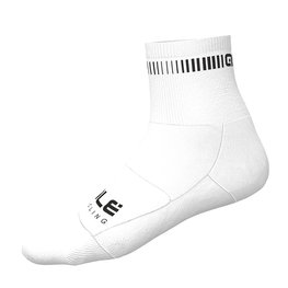 ALÉ Klassische Fahrradsocken - LOGO Q-SKIN  - Weiß