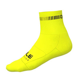 ALÉ Klassische Fahrradsocken - LOGO Q-SKIN  - Gelb
