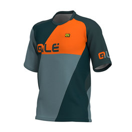 ALÉ Kurzarm Fahrradtrikot - RAMPAGE MTB - Grau/Orange