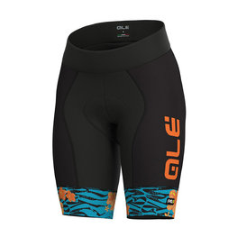 ALÉ Fahrradshorts ohne Träger - SAVANA LADY  - Schwarz/Blau/Orange