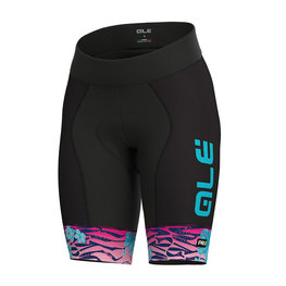 ALÉ Fahrradshorts ohne Träger - SAVANA LADY  - Rosa/Blau/Schwarz