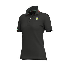 ALÉ Kurzarm Fahrrad-Shirt - POLO LADY  - Schwarz