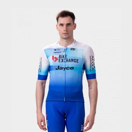 ALÉ Kurzarm Fahrradtrikot - BIKE EXCHANGE 2022 - Weiß/Blau