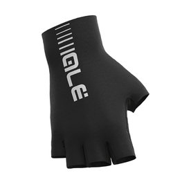 ALÉ Fingerlose Fahrradhandschuhe - SUNSELECT CRONO - Schwarz/Weiß