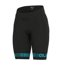 ALÉ Fahrradshorts ohne Träger - STRADA LADY - Schwarz/Türkis