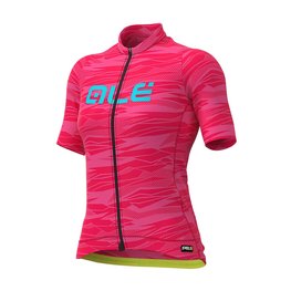 ALÉ Kurzarm Fahrradtrikot - ROCK LADY - Rosa