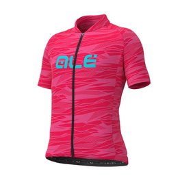 ALÉ Kurzarm Fahrradtrikot - ROCK KIDS - Rosa