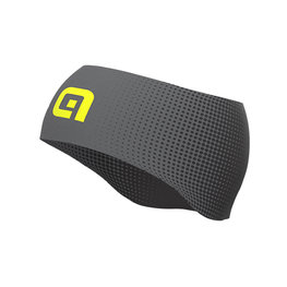 ALÉ Fahrradstirnband - DOTS - Schwarz/Gelb/Grau
