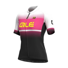 ALÉ Kurzarm Fahrradtrikot - BLEND LADY - Schwarz/Weiß/Rosa