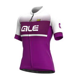 ALÉ Kurzarm Fahrradtrikot - BLEND LADY - Weiß/Lila