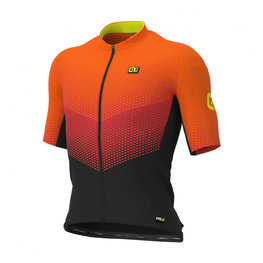 ALÉ Kurzarm Fahrradtrikot - DELTA - Rot/Schwarz/Orange