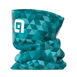 ALÉ Fahrrad-Nackenwärmer - TRIANGLES - Grün/Türkis