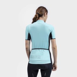 ALÉ Kurzarm Fahrradtrikot - COLOR BLOCK LADY - Hellblau