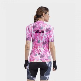 ALÉ Kurzarm Fahrradtrikot - PR-R AMAZZONIA LADY - Weiß/Rosa