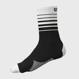 ALÉ Klassische Fahrradsocken - ONE - Schwarz/Weiß