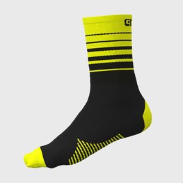 ALÉ Klassische Fahrradsocken - ONE - Schwarz/Gelb