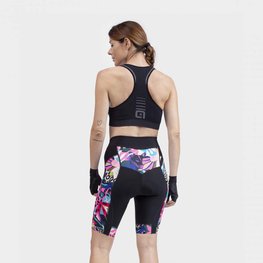 ALÉ Fahrradshorts ohne Träger - PR-R KENYA LADY - Blau/Beige/Rosa/Schwarz