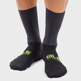 ALÉ Klassische Fahrradsocken - AERO WOOL H16 - Schwarz